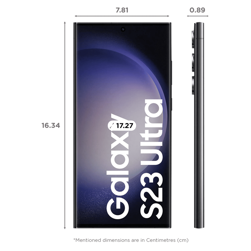 Buy SAMSUNG Galaxy S23 Ultra 5G (12GB RAM, 512GB, Phantom Black) Online